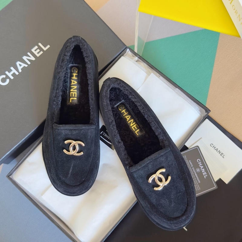Ch*el leather shoes